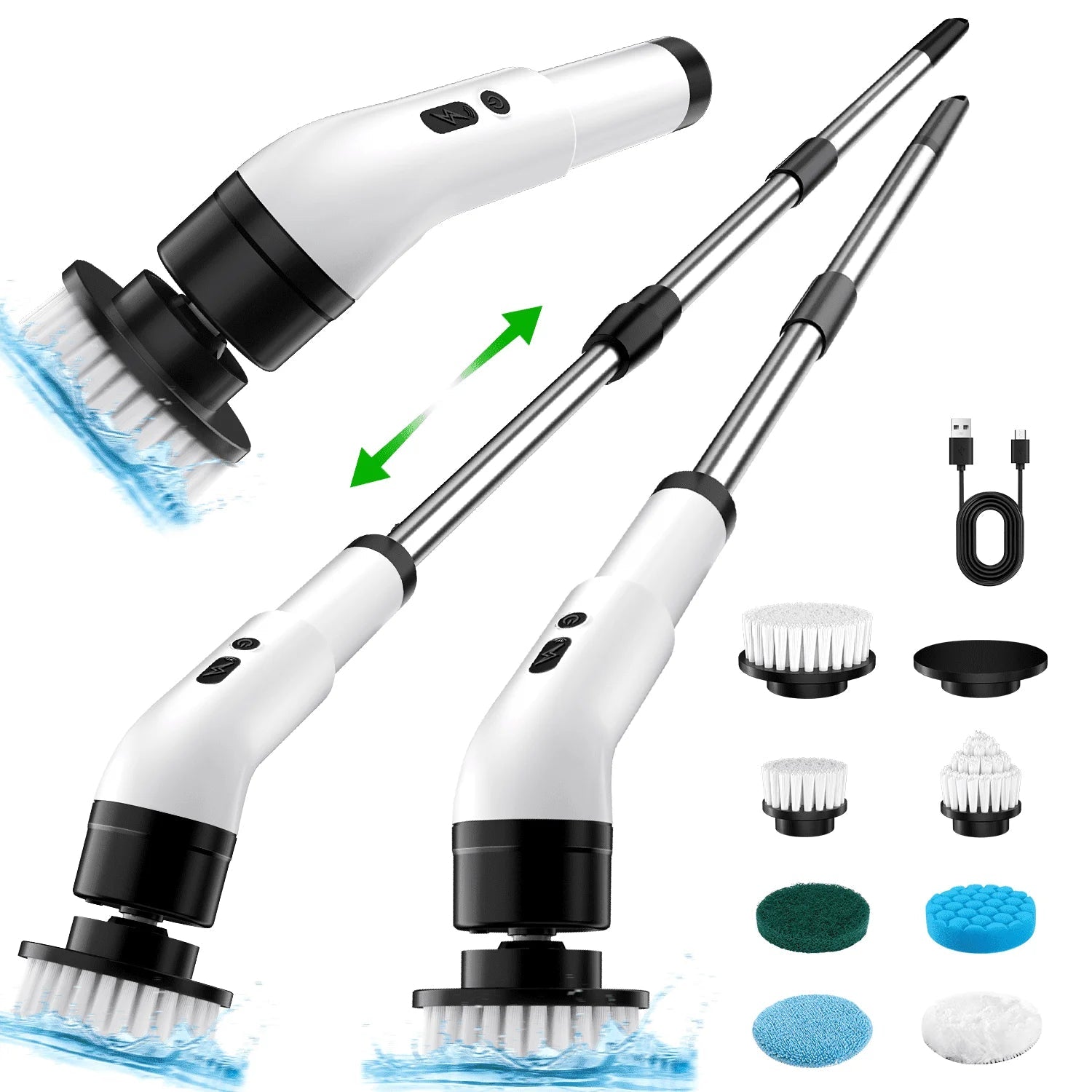Pureova Electric Spin Scrubber – 7 Brush Heads, Cordless - Pureova Shop