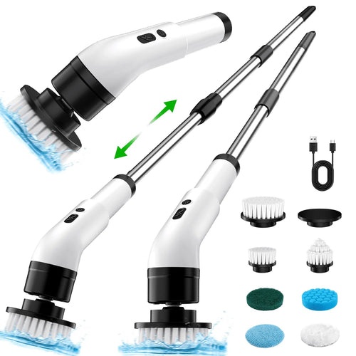 Pureova Electric Spin Scrubber – 7 Brush Heads, Cordless - Pureova Shop